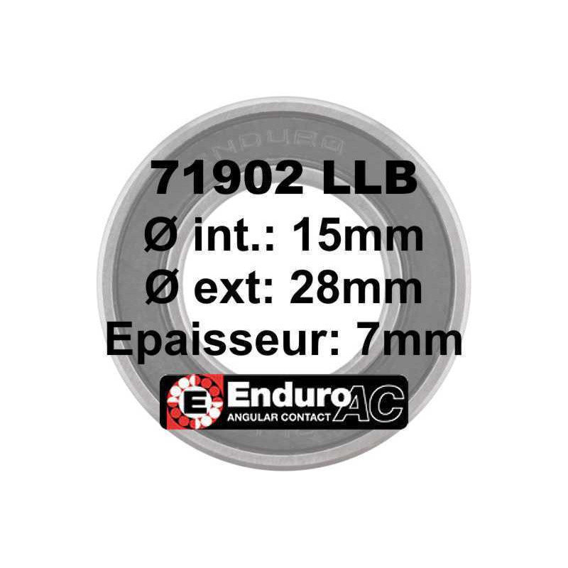 Enduro Bearings 71902 LLB 15x28x7 ABEC 5 | SH Race