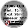 Enduro Bearings 71902 LLB 15x28x7 ABEC 5 | SH Race