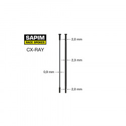 Sapim CX-Ray Straight-Pull Bladed Spoke | SH Race
