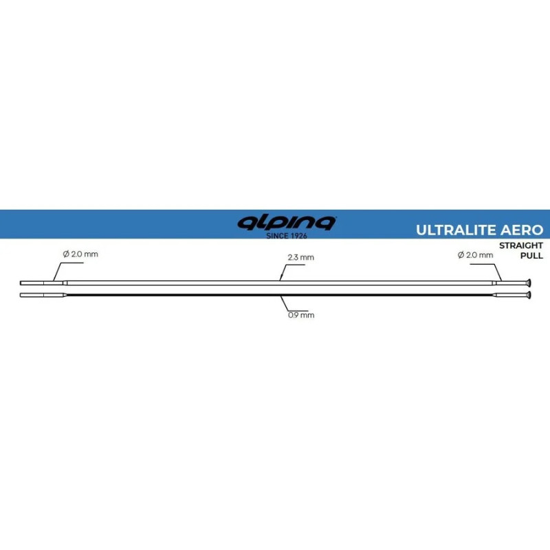 Alpina ULTRALITE Aero Straight-Pull Spokes | SH Race